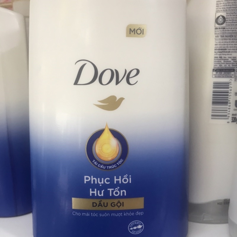 Dầu gội Dove Phục hồi hư tổn 880g