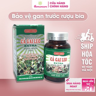 Cà gai leo extra - Giải độc gan, hạ men gan, tăng cường chức năng gan, thành phần thảo dược, actiso - Lọ 60 viên