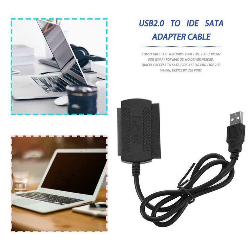 Dây Cáp Chuyển Đổi Usb 2.0 Sang Ide/ Sata 2.5/ 3.5 Hdd Ssd 480mb/ S