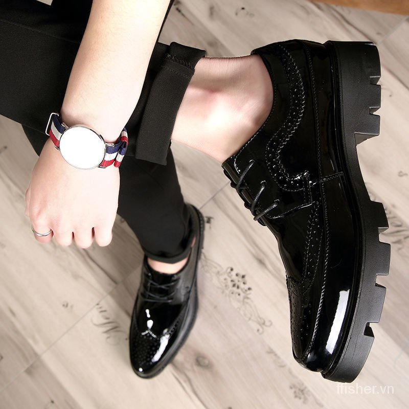 Giày tây đế độn chiều cao 8cm cho nam