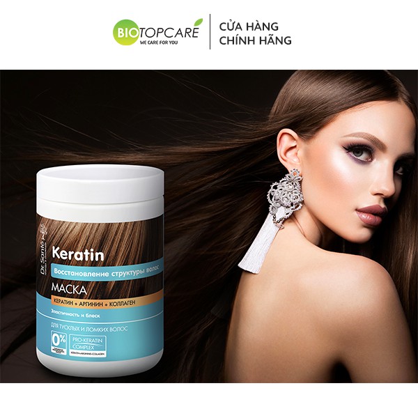 Dầu gội, ủ Dr. Sante Keratin phục hồi cấu trúc tóc hư tổn - BioTopcare Official