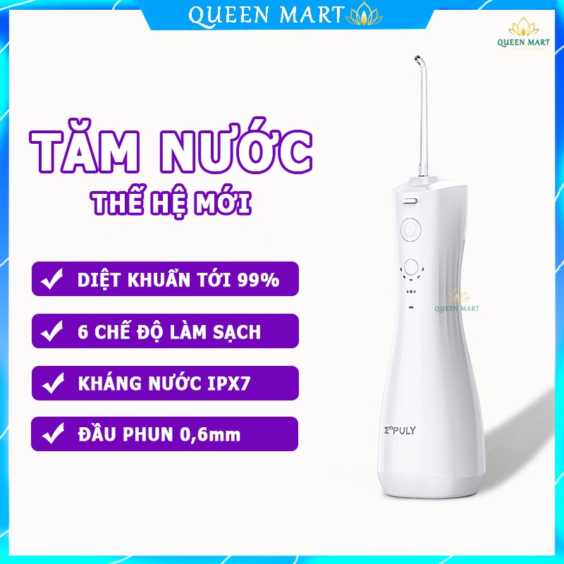 Máy tăm nước Xiaomi Enpuly ML8 Không dây – Tăm nước vệ sinh răng miệng sạch sâu, chống nước IPX7 250ml - Q099