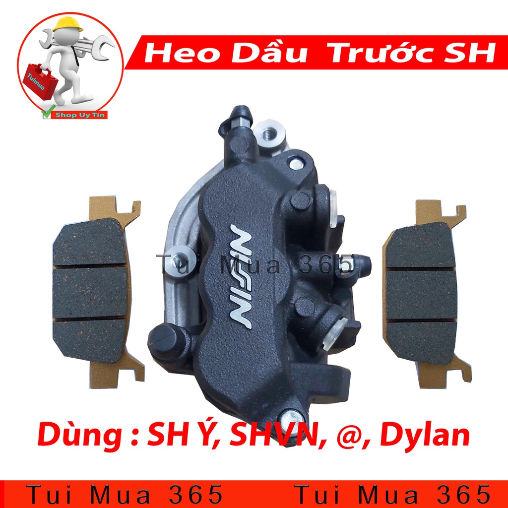 Heo Dầu Bánh Trước NISSIN Cho Honda SH Ý, SH VN, PS, Dylan, A Còng