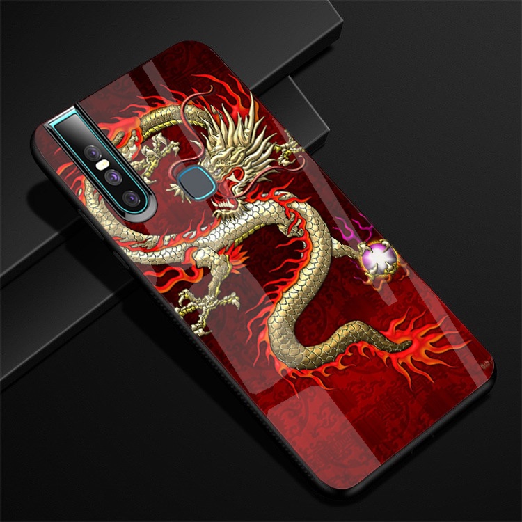 Ốp Lưng VIVO V15  mặt kính cường lực cao cấp thiết kế Độc Quyền