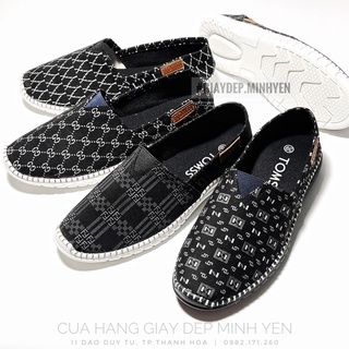 GIẦY LƯỜI VẢI NAM TOMSS - SLIP ON NAM ĐẾ KHÂU