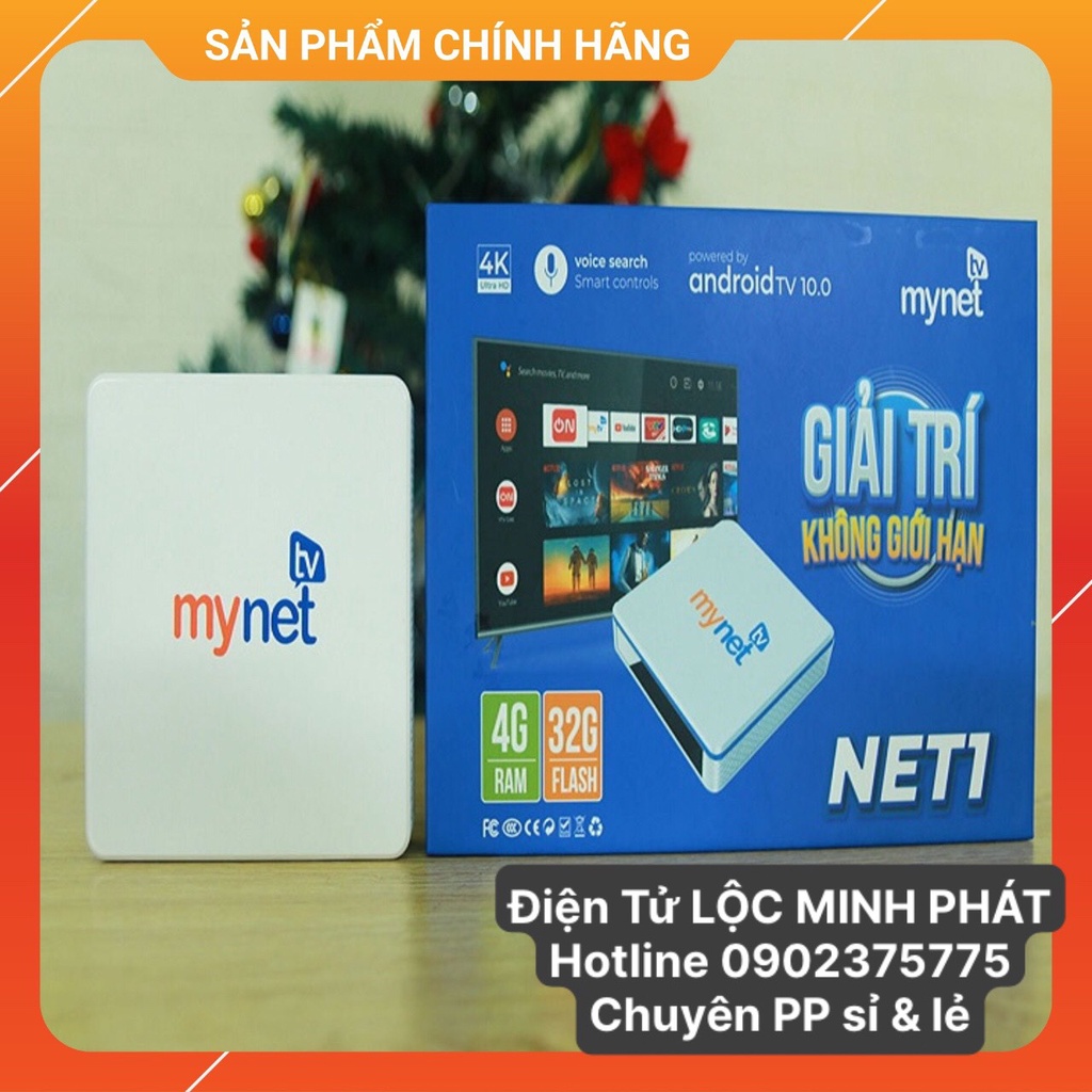 Androi tv box MyTV Net 4H - RAM 4 GB ROM 32 GB Xem Miễn Phí 100 Kênh