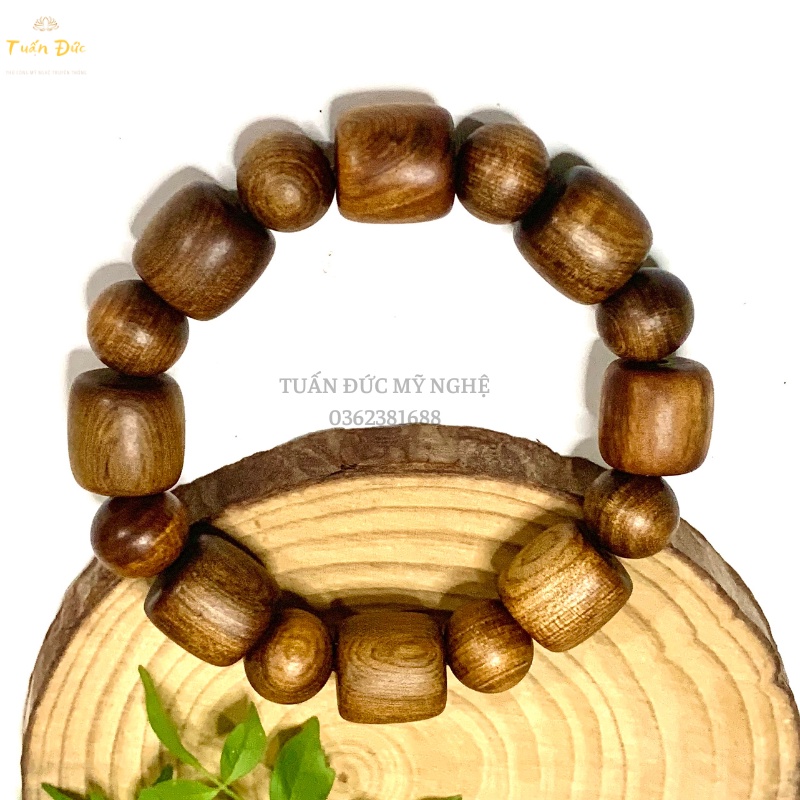 Vòng tay gỗ Bách Xanh đốt trúc nam nữ đem đến Tài Lộc- Bình An