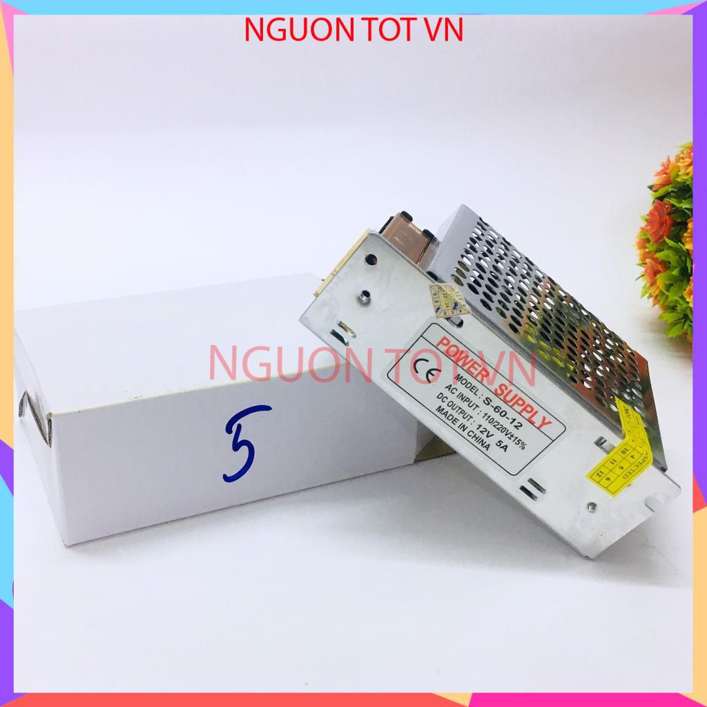 Nguồn 12V/5V/24V - 60A/40A/30A/20A/15A/10A/5A/3A dùng cho các thiết bị Camera, Đèn Led, Motor Mini...