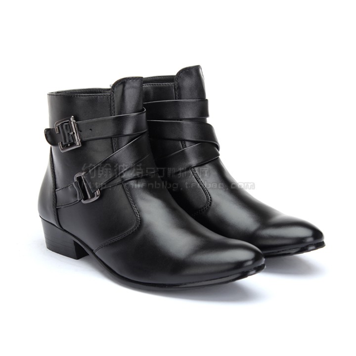 Giày Nam Cao Cổ Da Bò Loại 1 Cao Cấp Đai Chéo Hàng Quảng Châu | BigBuy360 - bigbuy360.vn