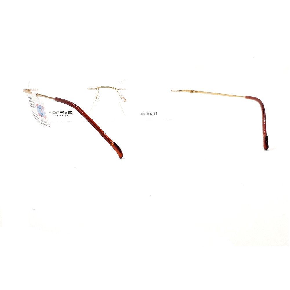 Gọng kính cận nam nữ Exfash EF76227T 901 chính hãng (tròng cận 0 độ)