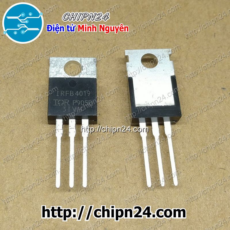 [1 CON] MOSFET IRFB4019 TO-220 17A 150V Kênh N (IRFB4019PBF FB4019 4019)