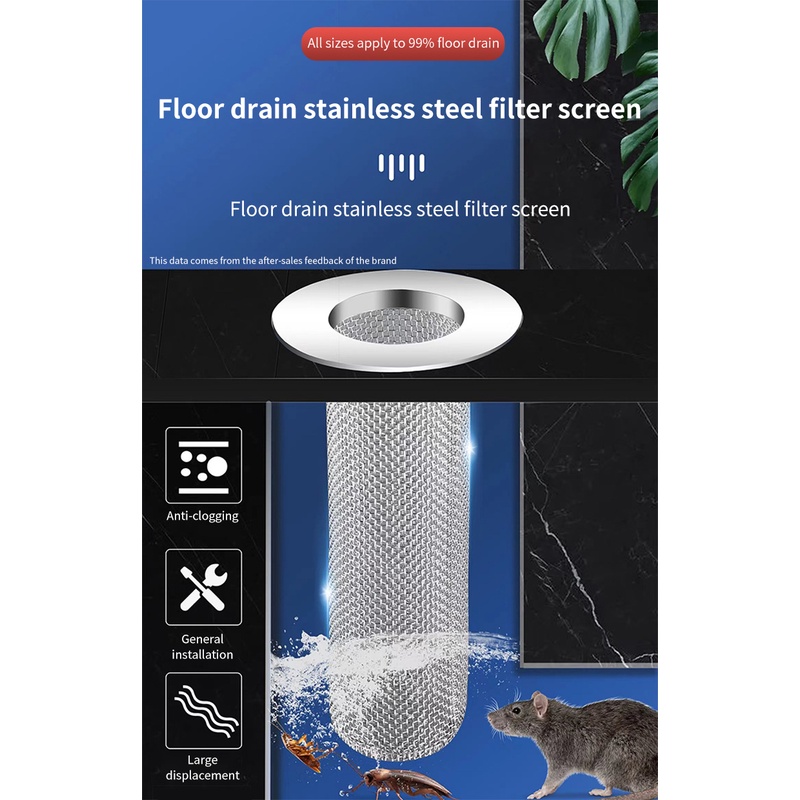 Lưới Lọc Rác Bồn Rửa Chén Bằng Thép Không Gỉ 304