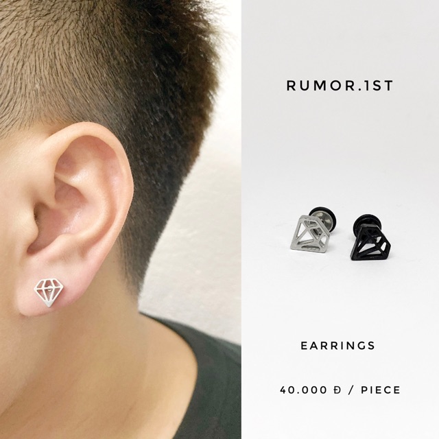 Khuyên hình kim cương thép y tế