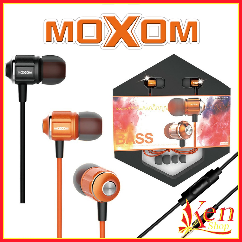 Tai Nghe Có Dây Nhét Tai Chính Hãng MOXOM MH - 06 / 08 / 10 / 11 / 12 / 13 / 14 Giá Rẻ