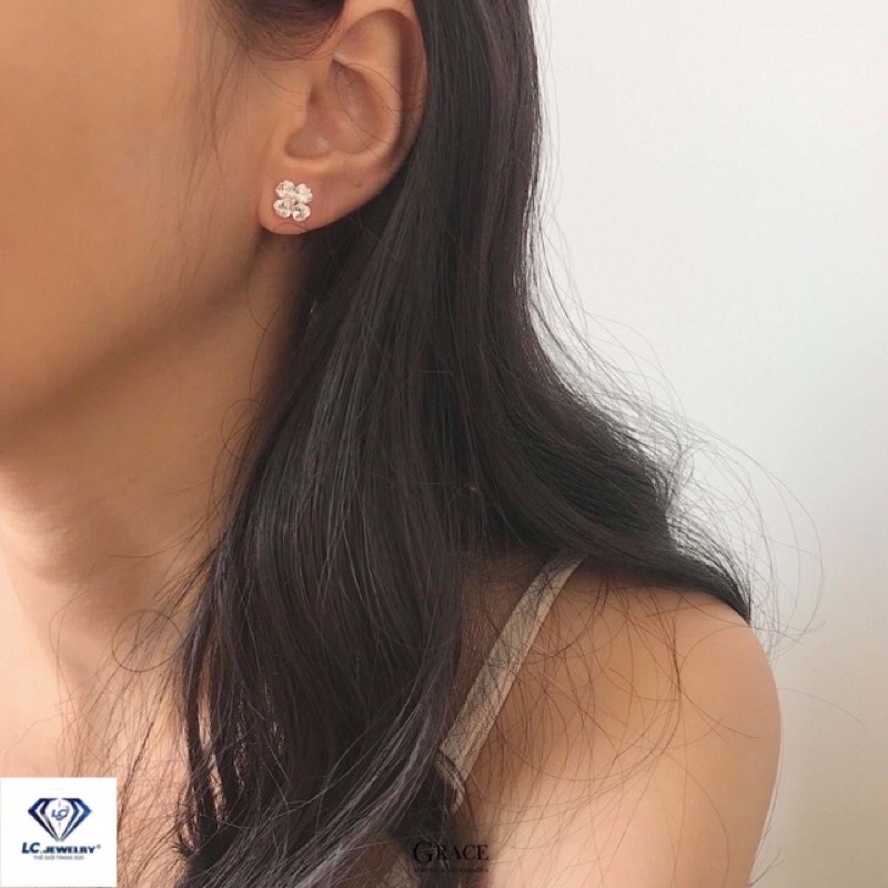 Khuyên Tai Nữ Bạc Hoa Đá Sáng Tinh Tế, Bông tai Bạc S925 Nhẹ Nhàng, Trẻ Trung, Xinh Xắn -Trang sức LCJ