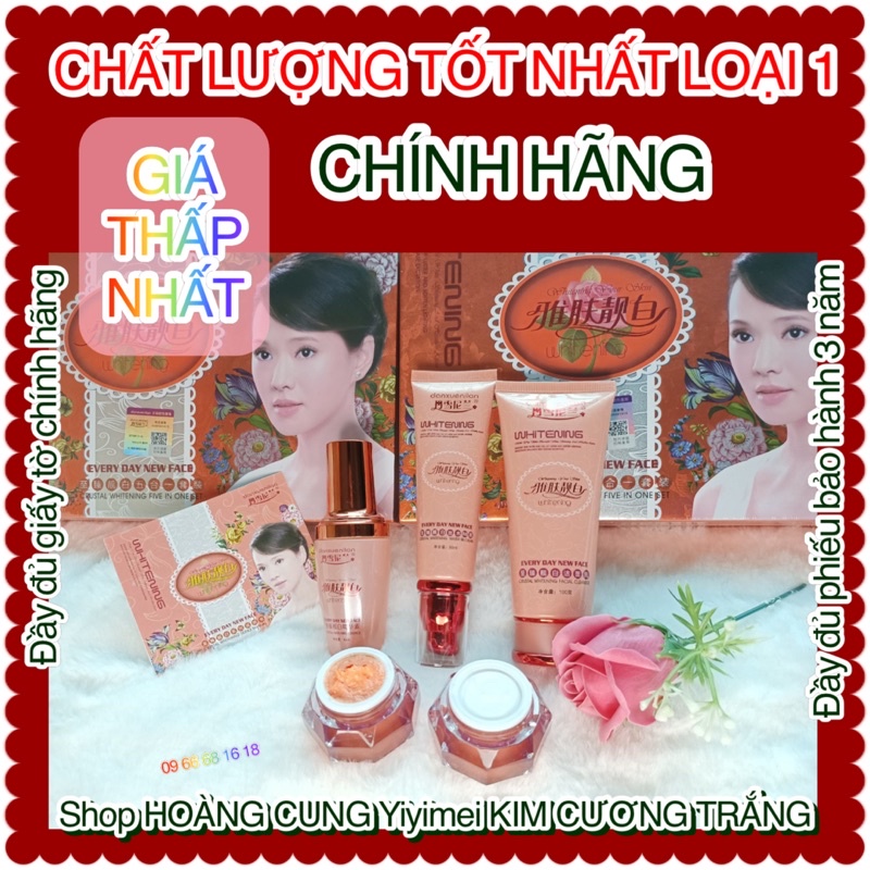HOÀNG CUNG CAM 5 sản phẩm  bộ mỹ phẩm kem sạch nám tàn nhang và trắng da