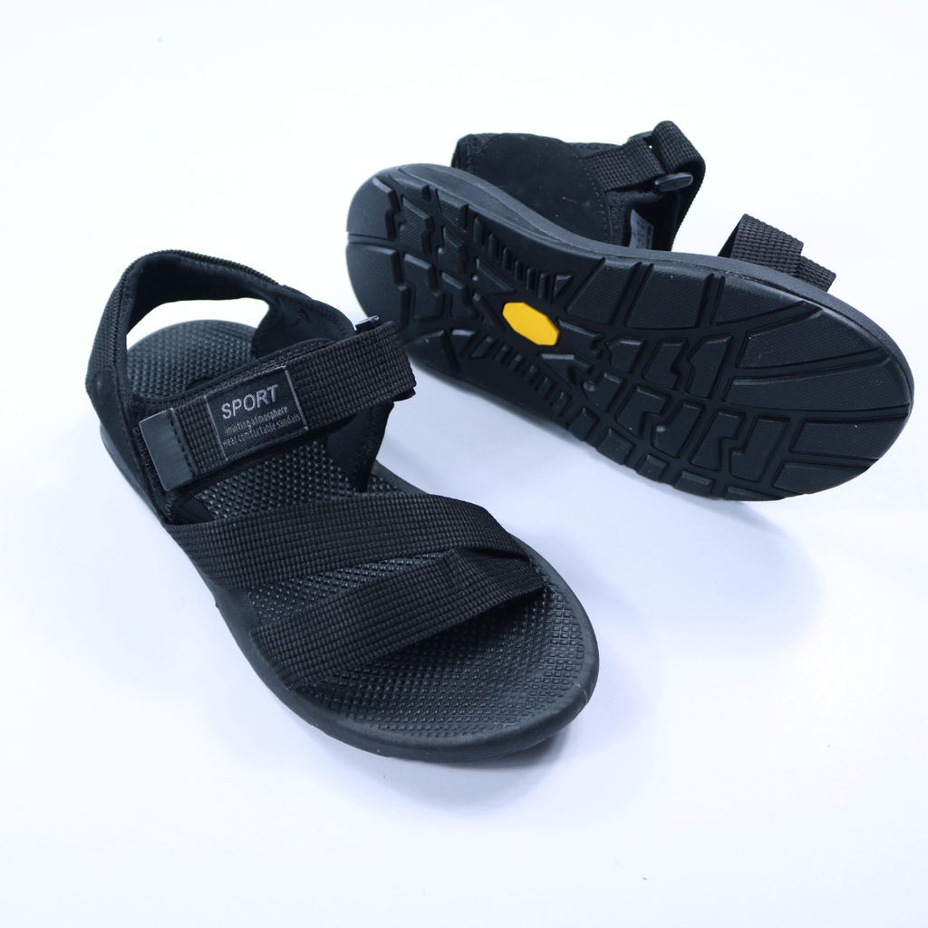 Giày Sandals Nữ HuuCuong Quai chéo quai dù đế cao su - TH18