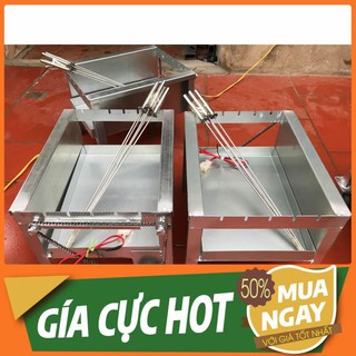 BẾP NƯỚNG THAN HOA] Máy nướng thịt tự quay MITUHOME(5 xiên) - Dùng cho hộ gia đình(tặng kèm xiên nướng)