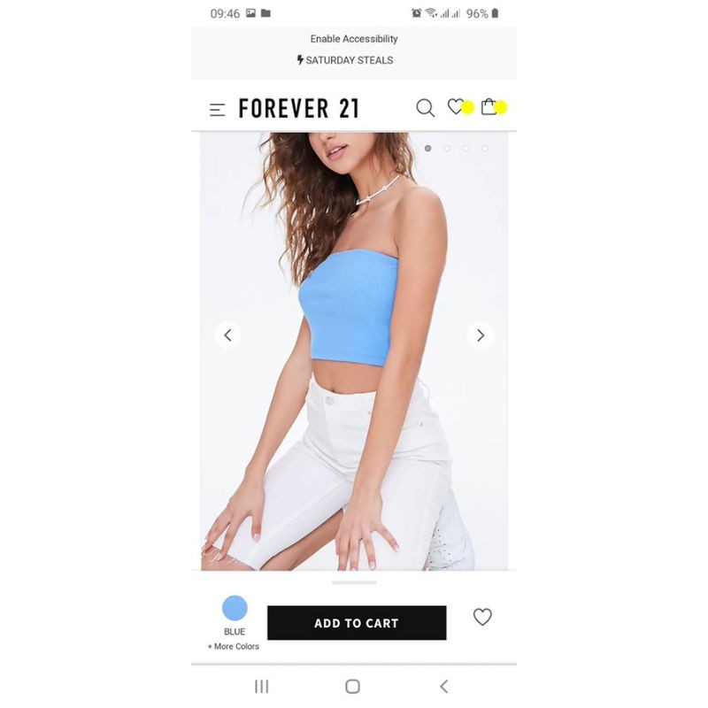 Áo ống crop top body f21 forever 21 hàng VNXK xuất dư tuồn xịn