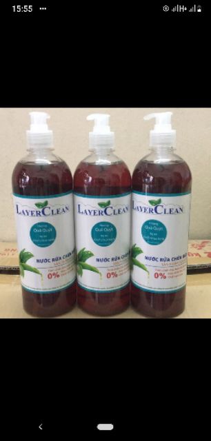 Nước rửa chén bát hữu cơ Layer Clean hương Quýt 800ml