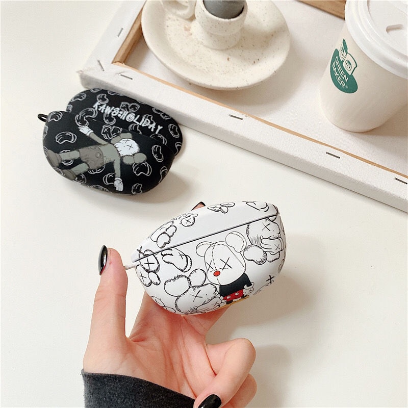 Vỏ Bảo Vệ Hộp Sạc Tai Nghe Bluetooth SONY WF-SP800N Họa Tiết Hoạt Hình kaws Sesame Street Dễ Thương