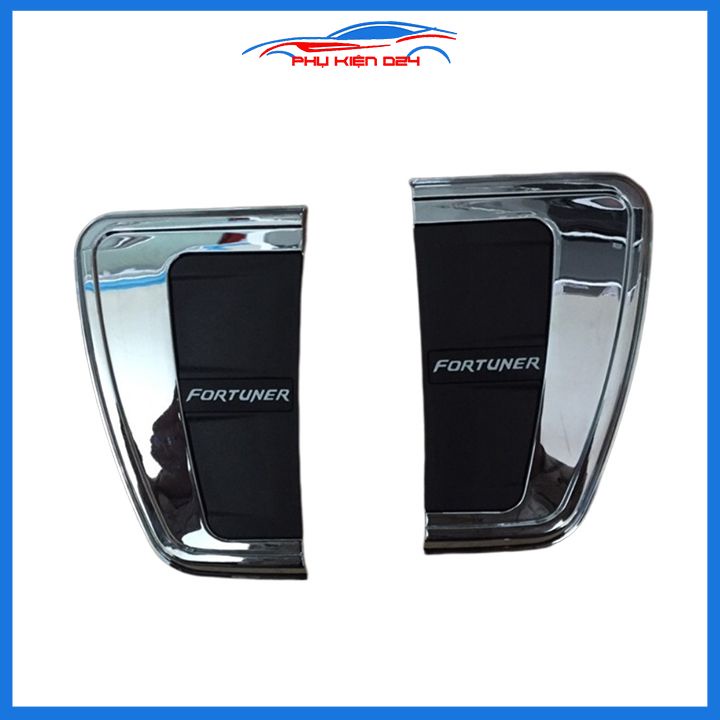 Ốp mang cá Fortuner 2017-2018-2019-2020-2021-2022 mạ crom trang trí chống va đập bảo vệ thân xe