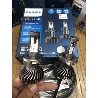 BÓNG ĐÈN Ô TÔ PHILIPS BÓNG ĐÈN XE HƠI LED-HL [~H4] 13V 25W 5800K ĐÈN TĂNG SÁNG 250% H4 11342XUWX2 ÁNH SÁNG TRẮNG