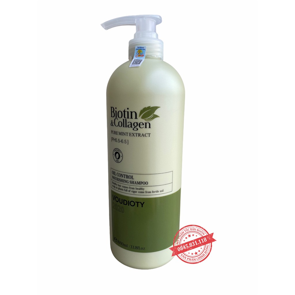 CẶP DẦU GỘI XẢ BIOTIN COLLAGEN 1000ML*2 | KIỀM DẦU Phục Hồi Tóc Hư Tổn, Khô Xơ, Gãy Rụng | Hàng Chính Hãng CT65 | BigBuy360 - bigbuy360.vn