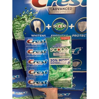Kem Đánh Răng Crest Complete Multi Benefit Fluoride Toothpaste 232gr - Kem đánh răng Crest Scope 232gr