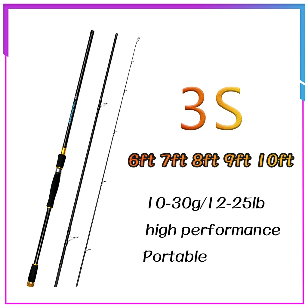 Cần Câu Cá Sợi carbon Siêu Nhẹ 1.8M / 2.1M / 2.4M / 2.7M / 3.0M