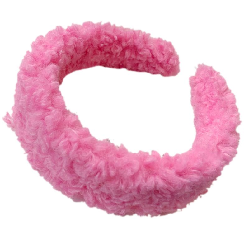 Băng Đô Cài Tóc Vải Lông Dày Dặn Màu Sắc Kẹo Ngọt Thời Trang Mùa Đông