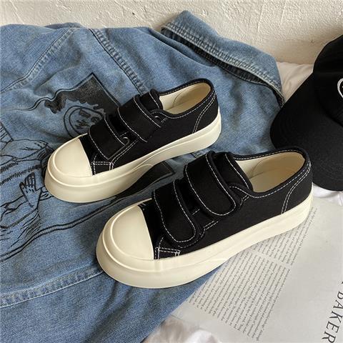 Giày JSC vải canvas quai dán dễ phối đồ thời trang dành cho nữ