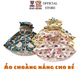 Áo Choàng Chống Nắng Cánh Dơi Cho Bé Kèm Kính Chống Giọt Bắn, Chất Vải Thô Lụa Thoáng Mát, An Toàn Cho Da Bé - AC001