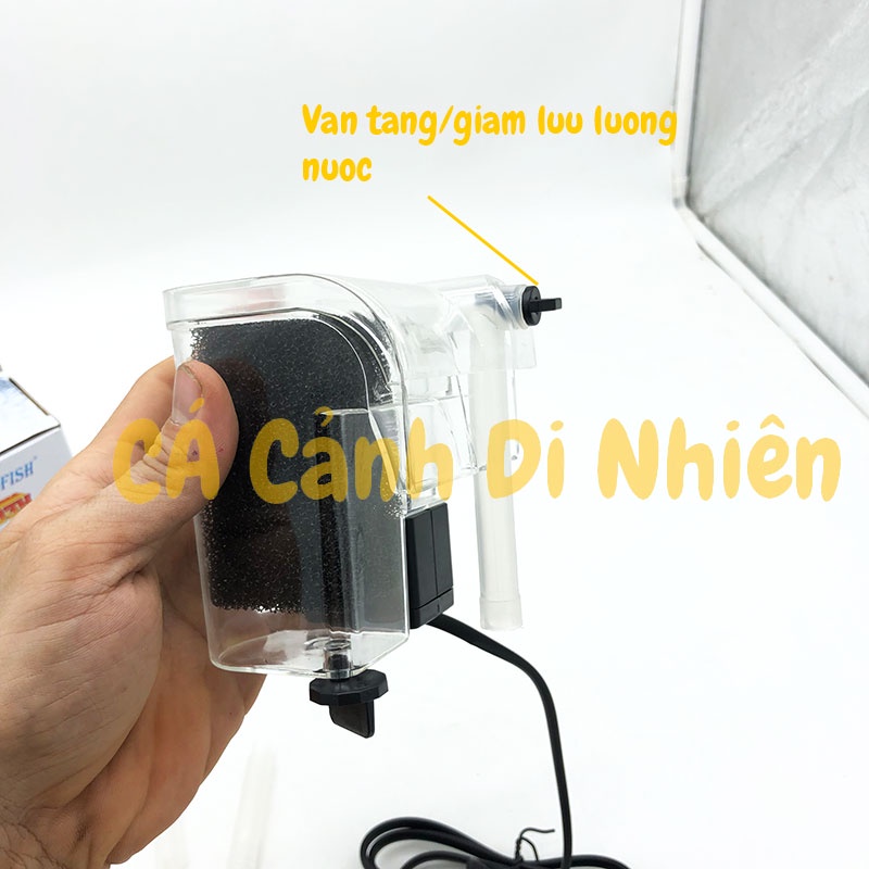 Máy lọc treo thành hồ cá dạng thác nước VIPSUN AP203H 3W cho bể cá cảnh
