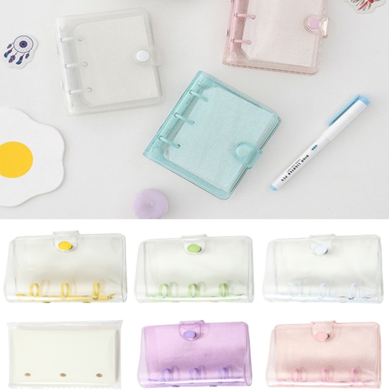 Sổ Tay 3 Lỗ Mini Trong Suốt Chống Thấm Nước Đa Năng Tiện Dụng