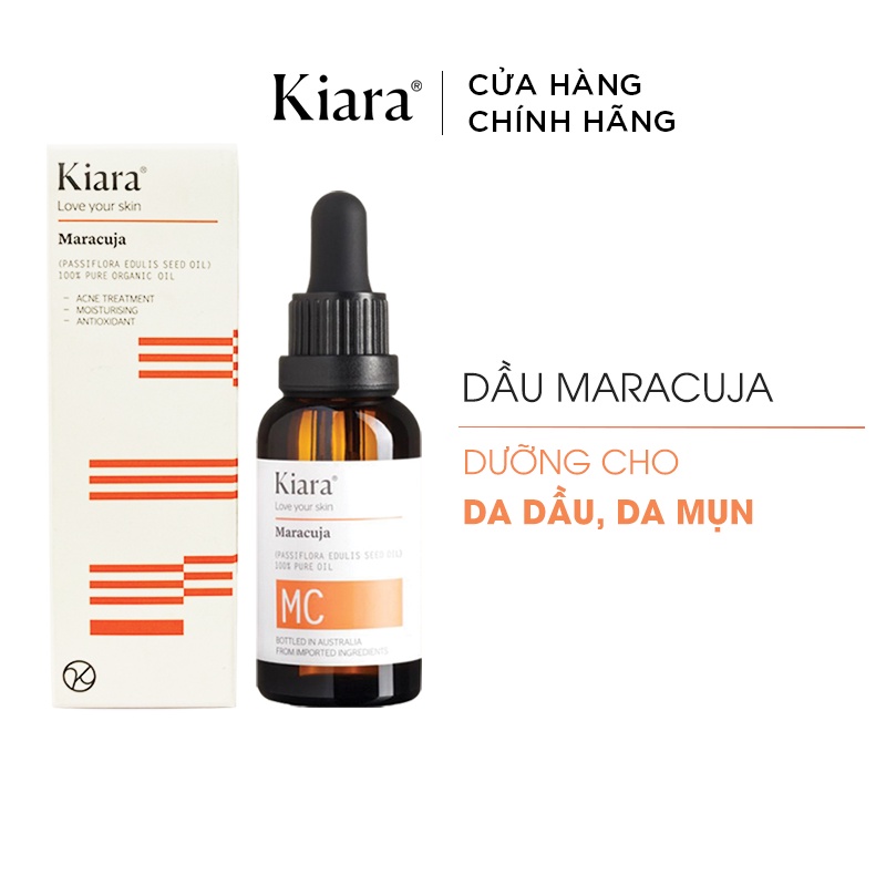 [SALE] Dầu Dưỡng Ẩm Giảm Mụn Kiềm Dầu Kiara Maracuja Oil 30ml date T12/2022