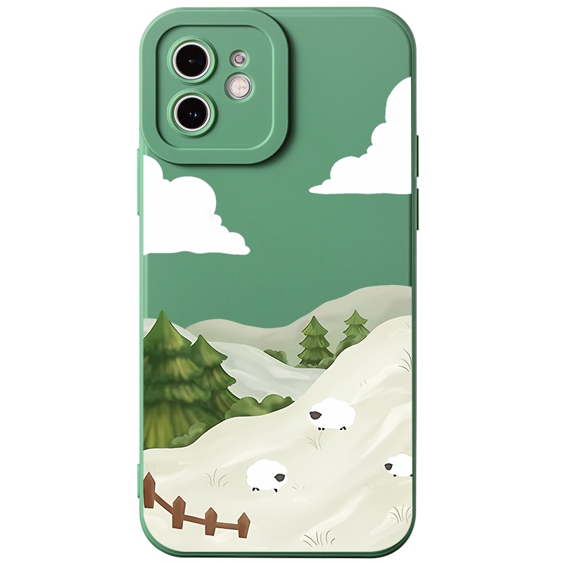 Ốp lưng JURSUE mềm chống sốc hình dễ thương đẹp Cho iPhone 14 13 12 11 Pro Max SE 2020 X XR XS 8 7 ip 6S 6 Plus kute Y2399