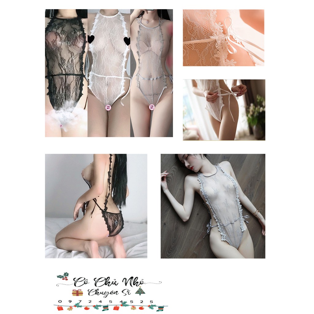 Q11.HCM  [LL252] Đầm ngủ ren thêu hoa sexy quyến rũ [không mút ngực ] - CCNCS