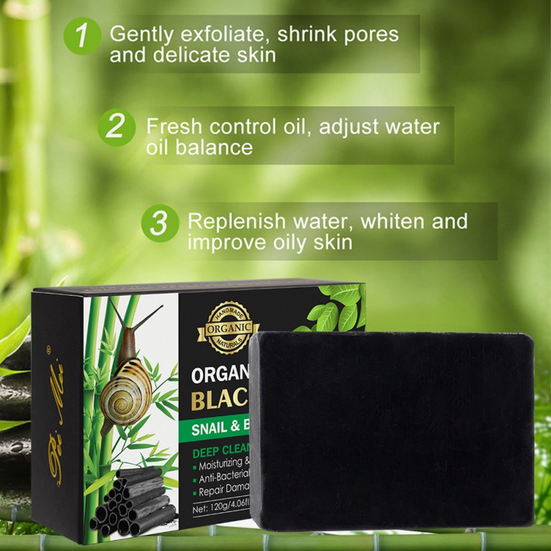 Xà Phòng Than Tre Đen​ Cơ thể​ Xà Phòng 120g Làm Sạch Sâu Dưỡng Ẩm Loại Bỏ Mụn Đầu Đen Chống Tàn Nhang Chăm Sóc Da