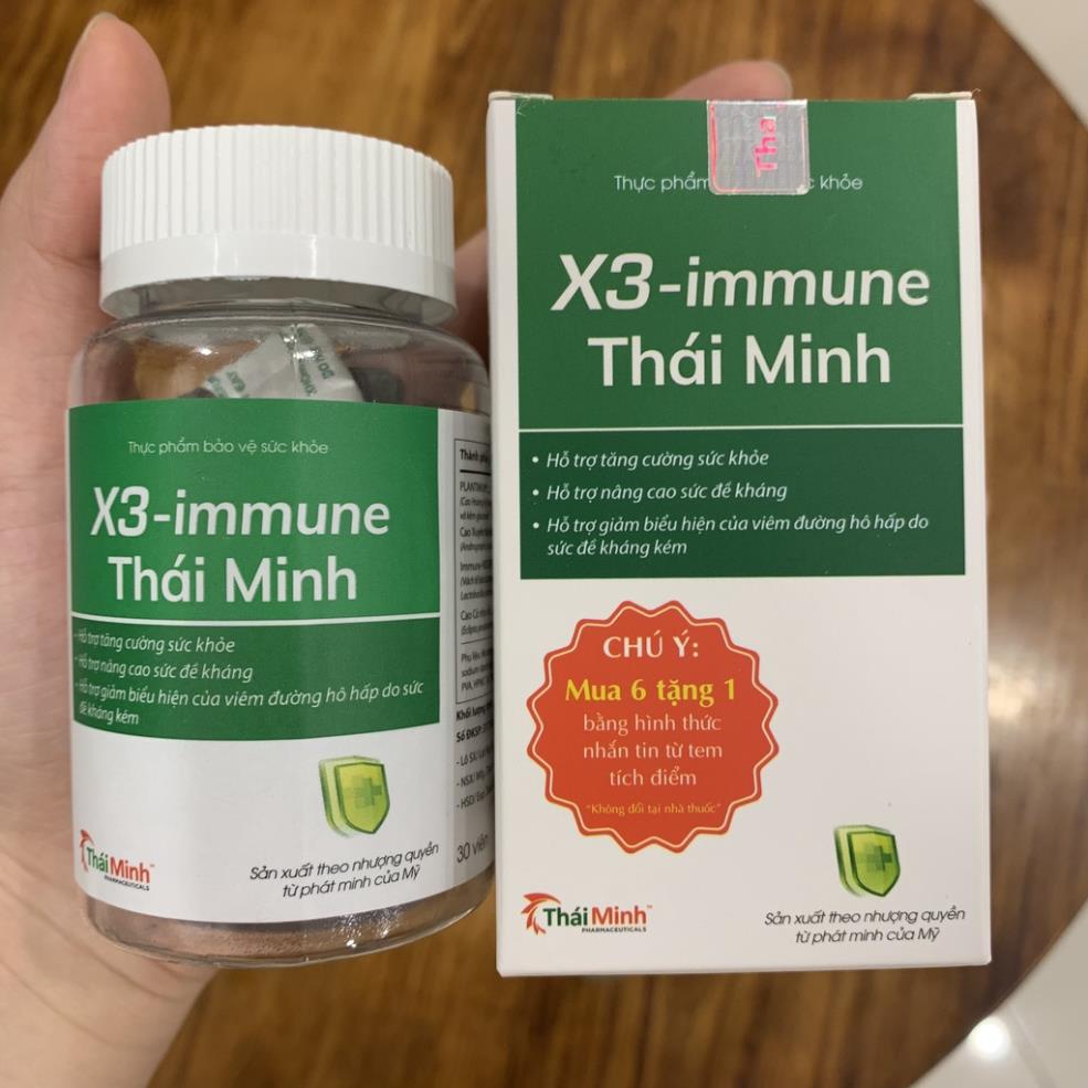 X3 - Immune Thái Minh - Lọ 30 viên