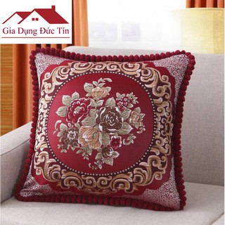 Vỏ gối vuông tựa Tây Âu sang trọng 45cmx45cm.
