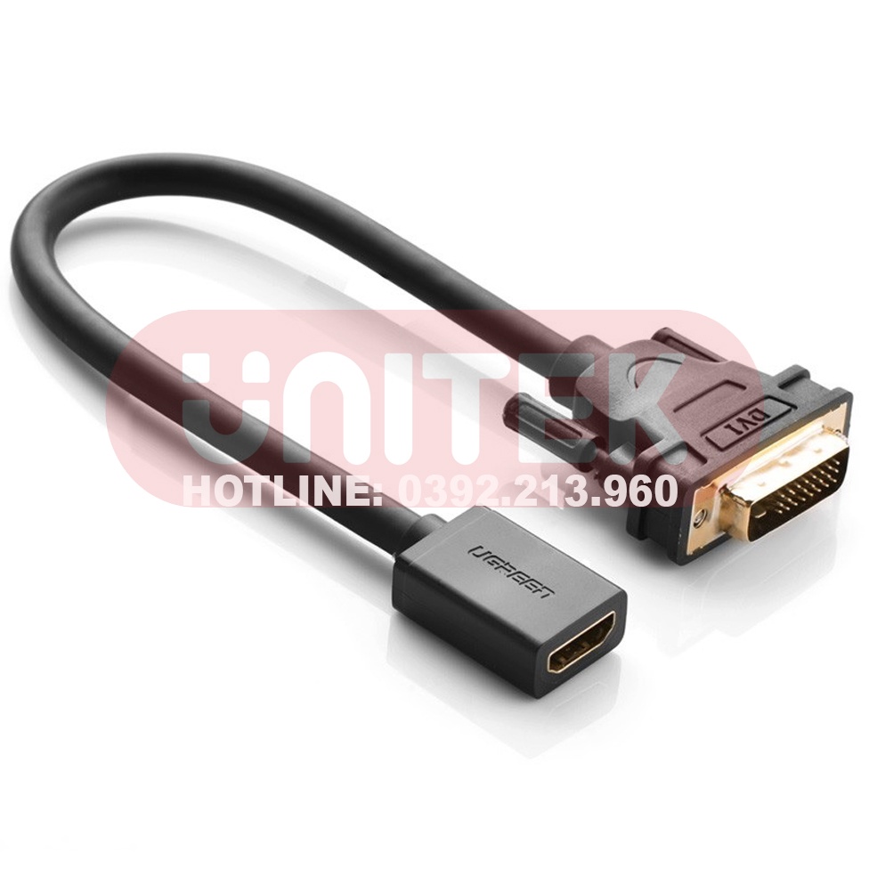 Cáp chuyển đổi DVI 24+1 Sang HDMI cái Ugreen 20118