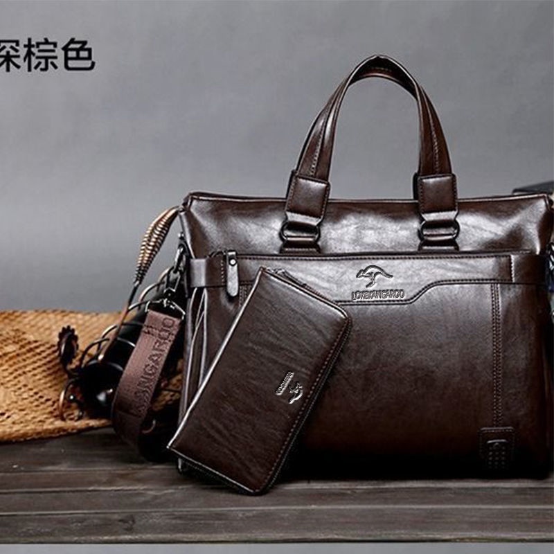 Túi xách da mềm thời trang cho nam | BigBuy360 - bigbuy360.vn