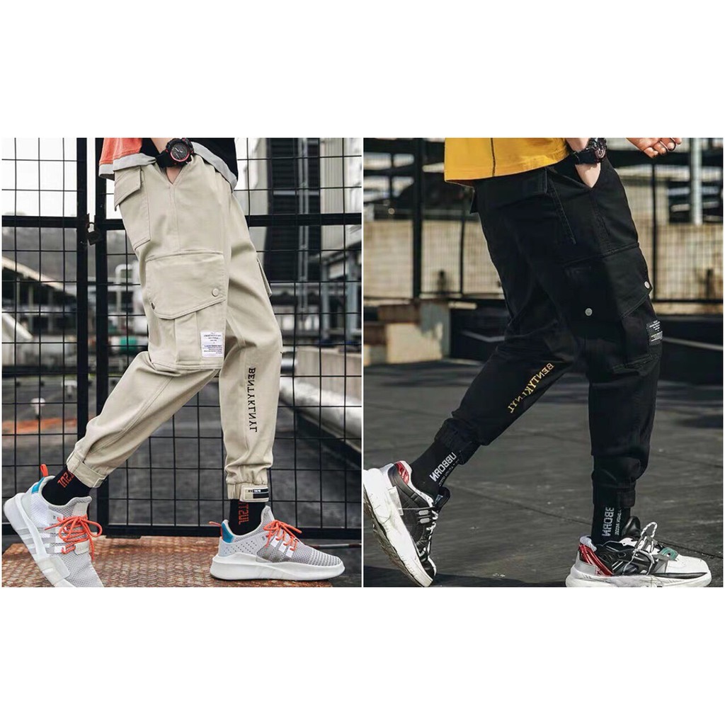 Quần jogger kaki túi hộp unisex - Hàng nhập khẩu