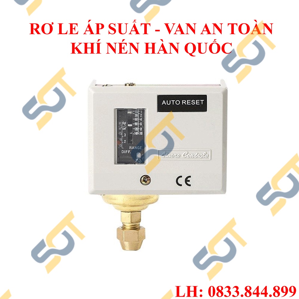 Rơ le áp suất, rơ le van an toàn máy khí nén Hàn Quốc