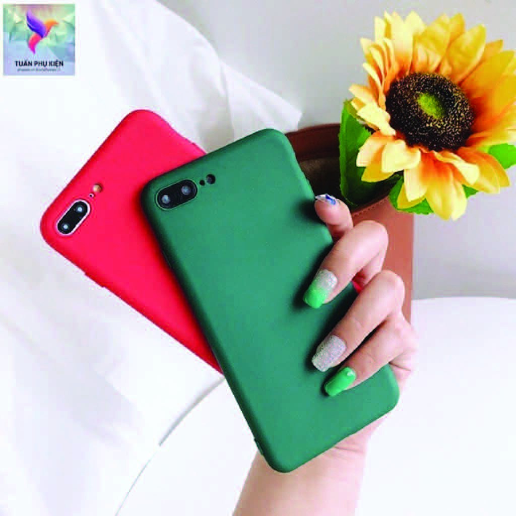 Ốp Lưng Iphone ⚡ Ốp Lưng Điện Thoại Iphone Trơn Dẻo 4 Màu ⚡ Full Size Từ Iphone 6 - 11 Promax - Tuấn Case 75