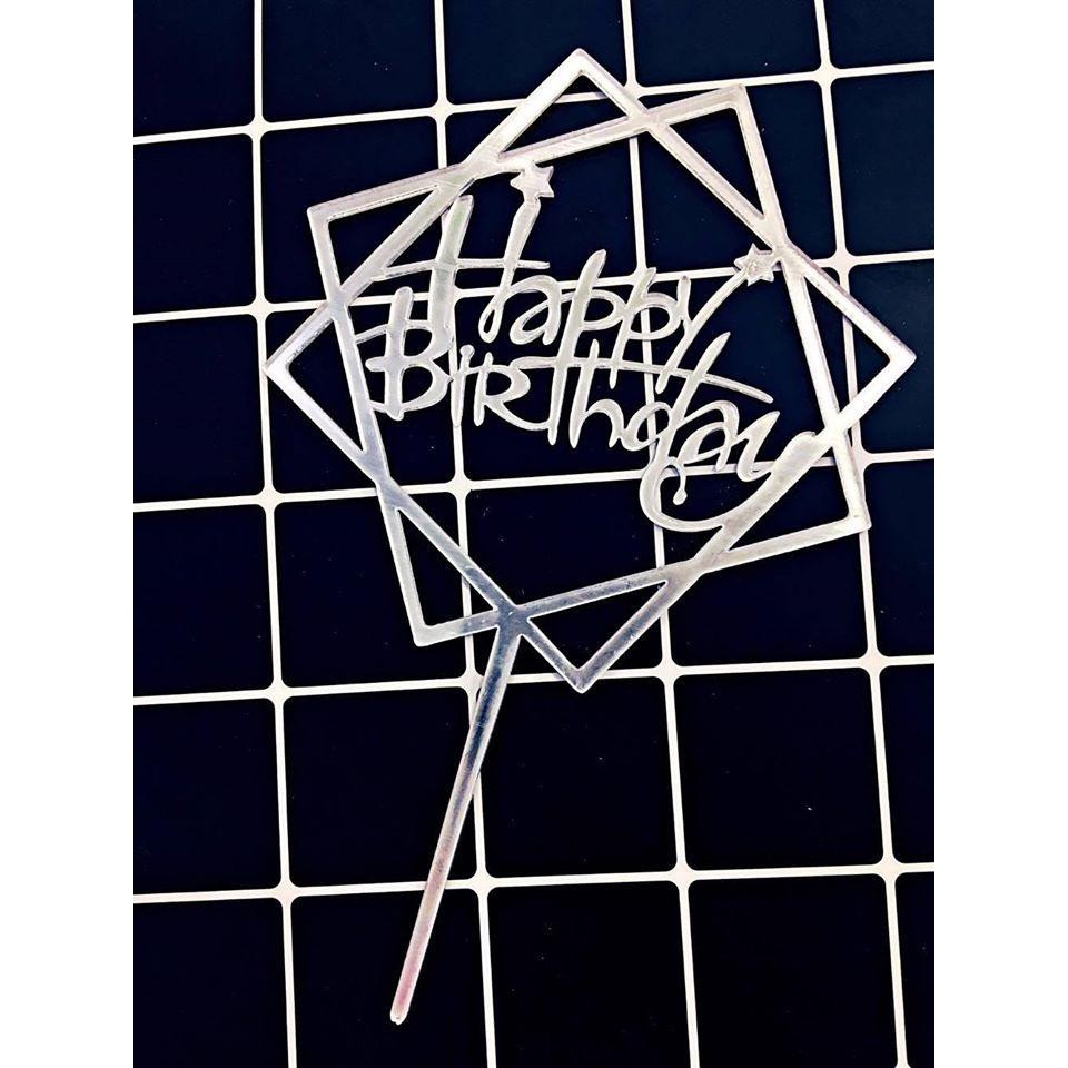 mika vuông bạc (set 10 cái)