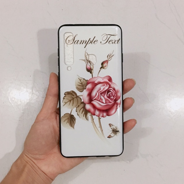 Ốp Hoa hồng sam sung A9 (2018) bóng đẹp