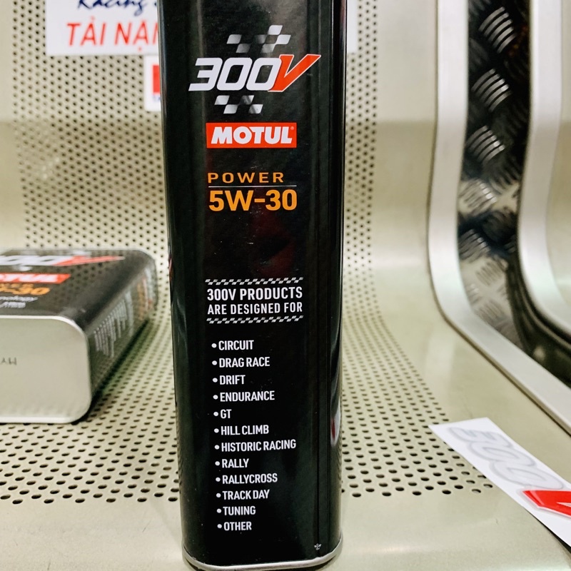 Nhớt Cao Cấp Xe Hơi - Xe Máy Tay Ga MOTUL 300V 5W-30 Power Car Racing Motor Oil 2L Made in France