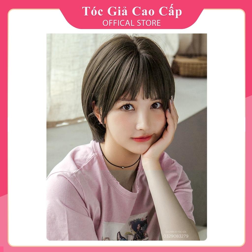 Tóc giả nữ nguyên đầu cúp ngắn mái dày, ZDA-207